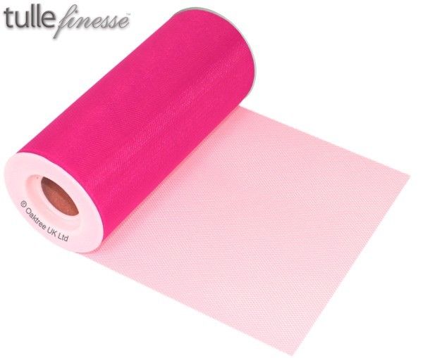Tulle Finesse 6in x 25y Hot Pink