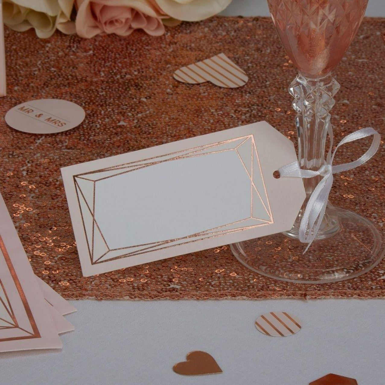 Neviti 10 Geo Blush Large Luggage tags