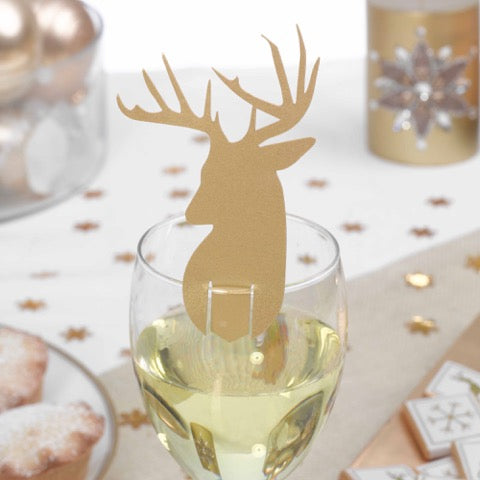 Winter Wonderland Reindeer Glass Decorations