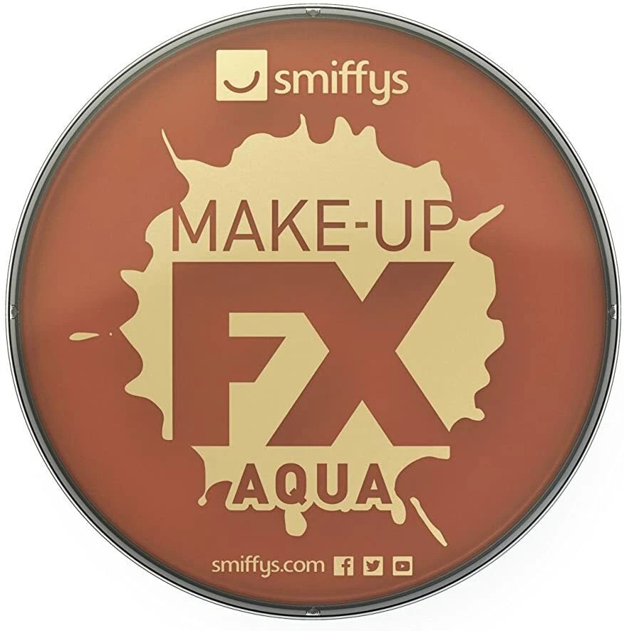 Aqua Body And Face Paint, Water Based, Light Brown
