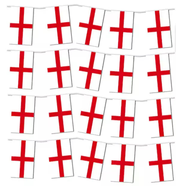 England St George's Fabric Flag Bunting 5m